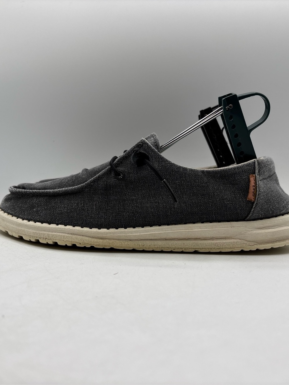 Hey Dude Wendy Chambray Off Black Women’s Size 8 121414969 Comfort Slip On Shoes